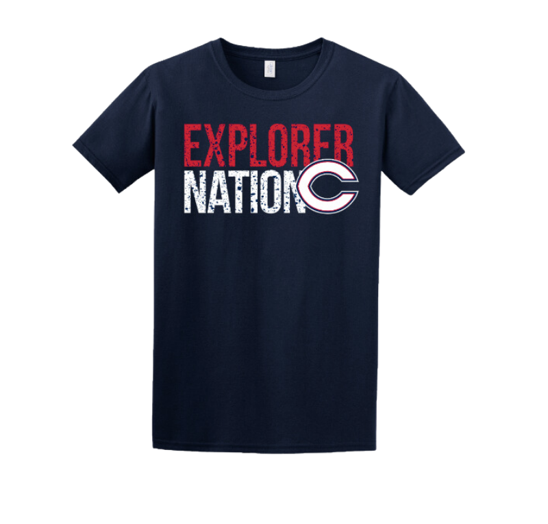 Explorer Nation C T-Shirt (Navy Blue) - Columbus Explorers Shop