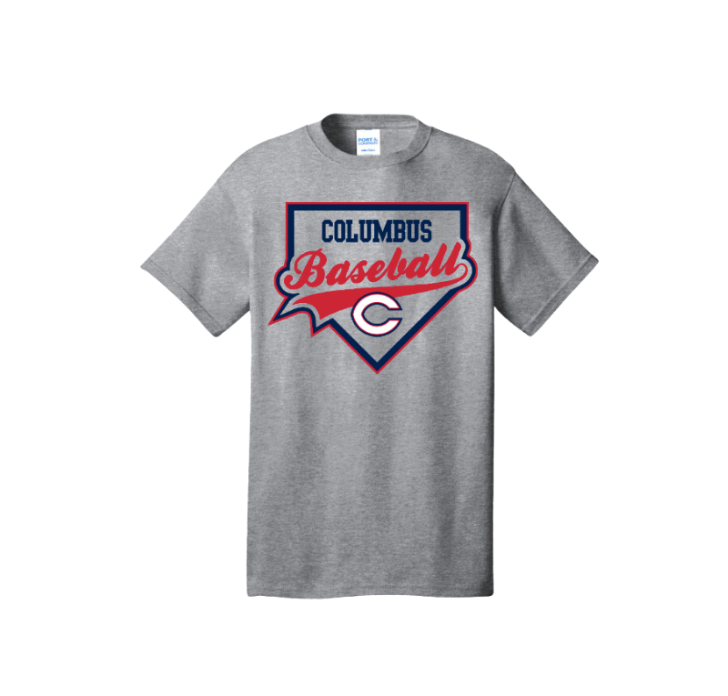 Columbus Baseball Grey T-Shirt - Columbus Explorers Shop