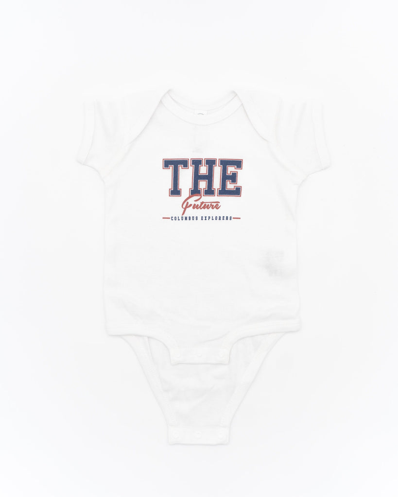 The Future Baby Onesie (White) - Columbus Explorers Shop