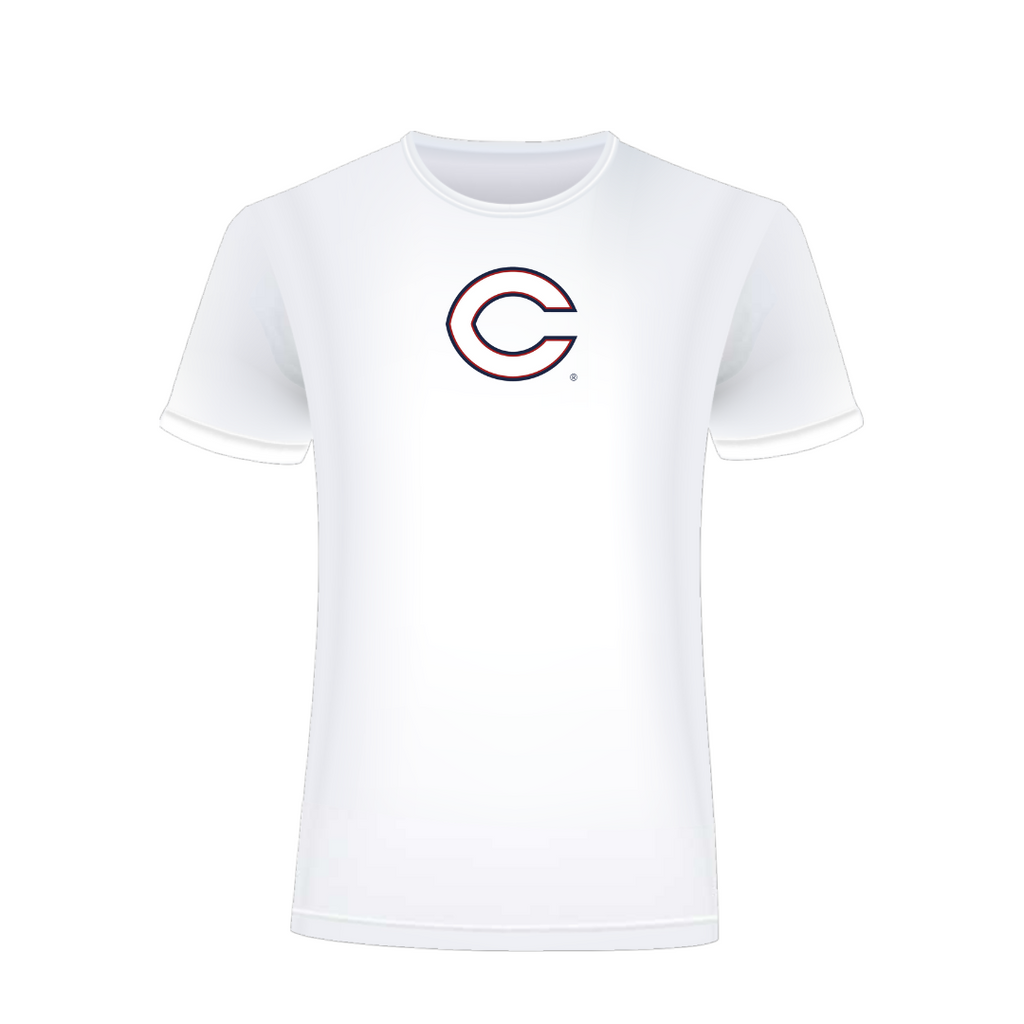 Columbus Small C T-Shirt (White) - Columbus Explorers Shop