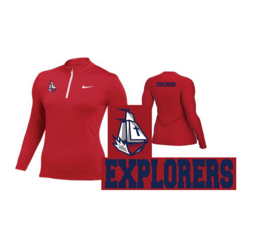 Nike Explorers Ladies Jacket (Red) - Columbus Explorers Shop
