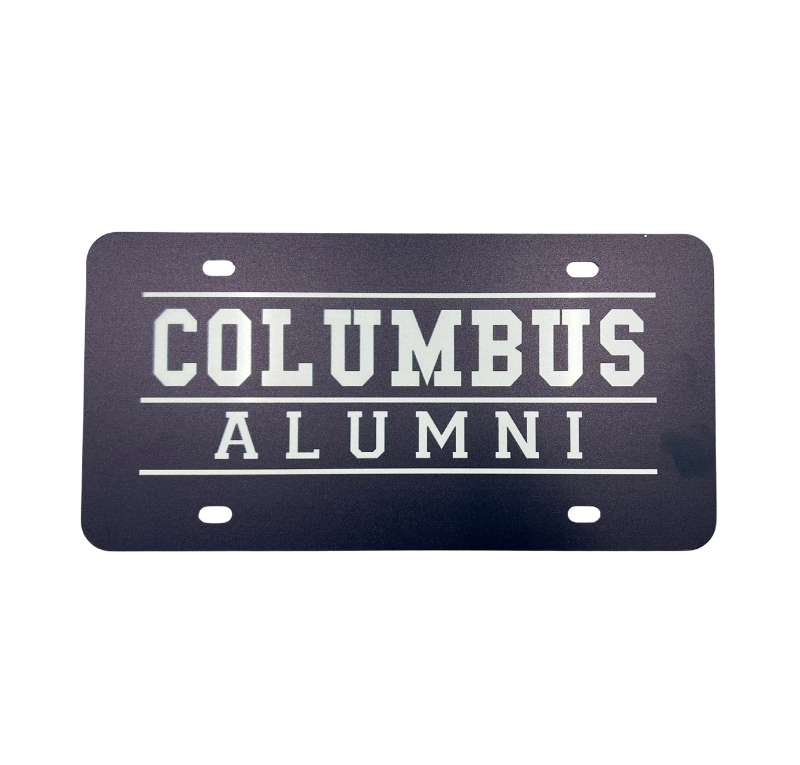 Columbus Alumni Car License Plate - Columbus Explorers Shop