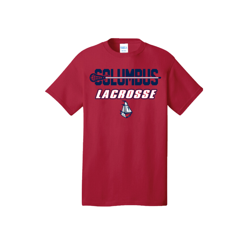 Columbus Lacrosse Red T-Shirt - Columbus Explorers Shop