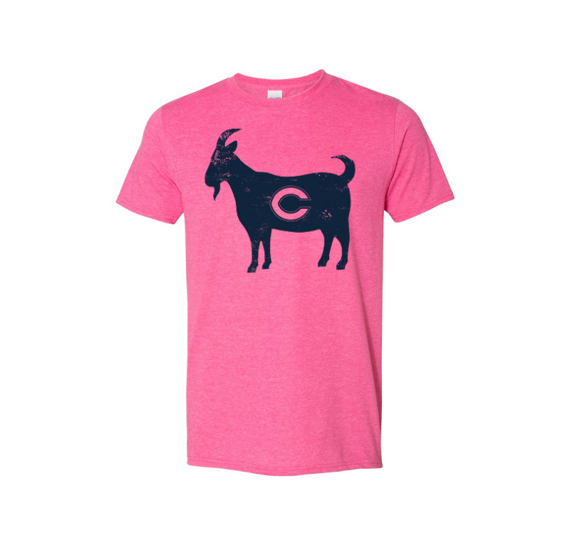 Columbus C Goat T-Shirt (Pink) - Columbus Explorers Shop