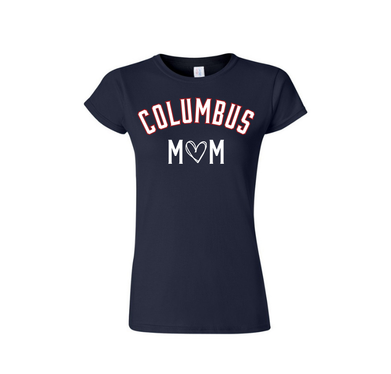 Columbus Mom T-Shirt (Navy Blue) - Columbus Explorers Shop