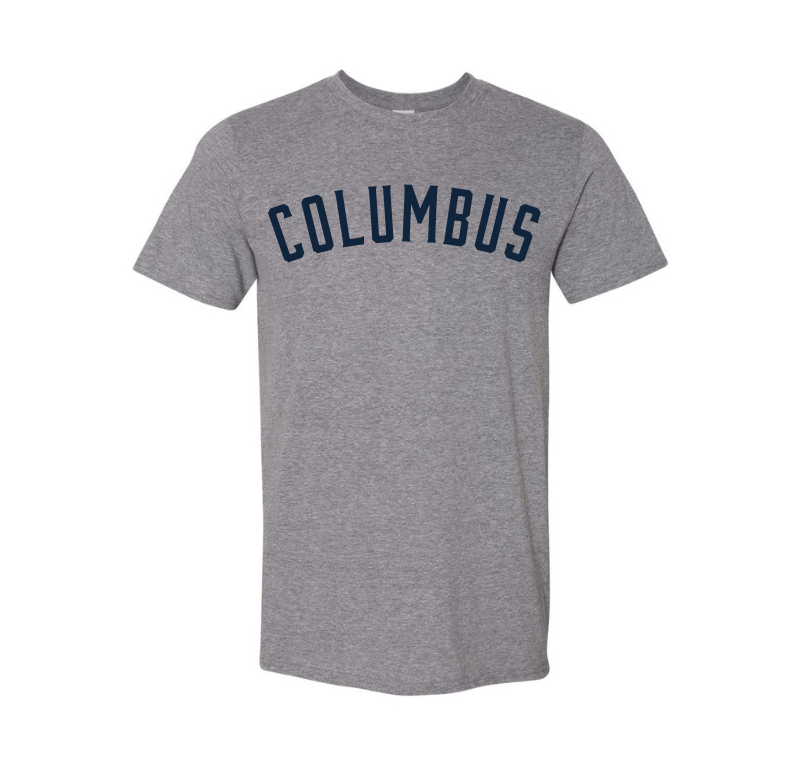 Columbus Heritage SoftStyle T-Shirt (Grey) - Columbus Explorers Shop