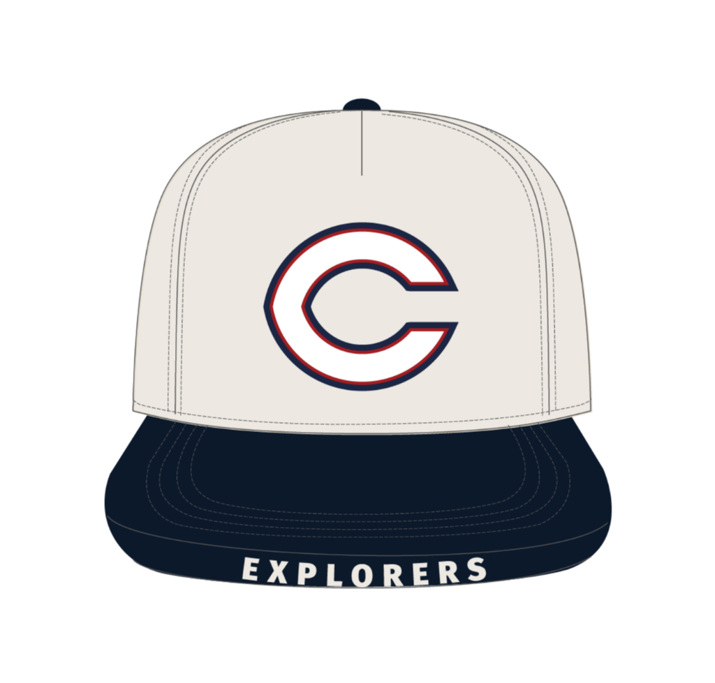 Columbus "EXPLORERS" Brim Detail Cap - Columbus Explorers Shop
