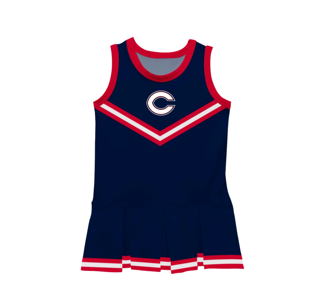 Baby Navy/Red Cheerleader Dress - Columbus Explorers Shop