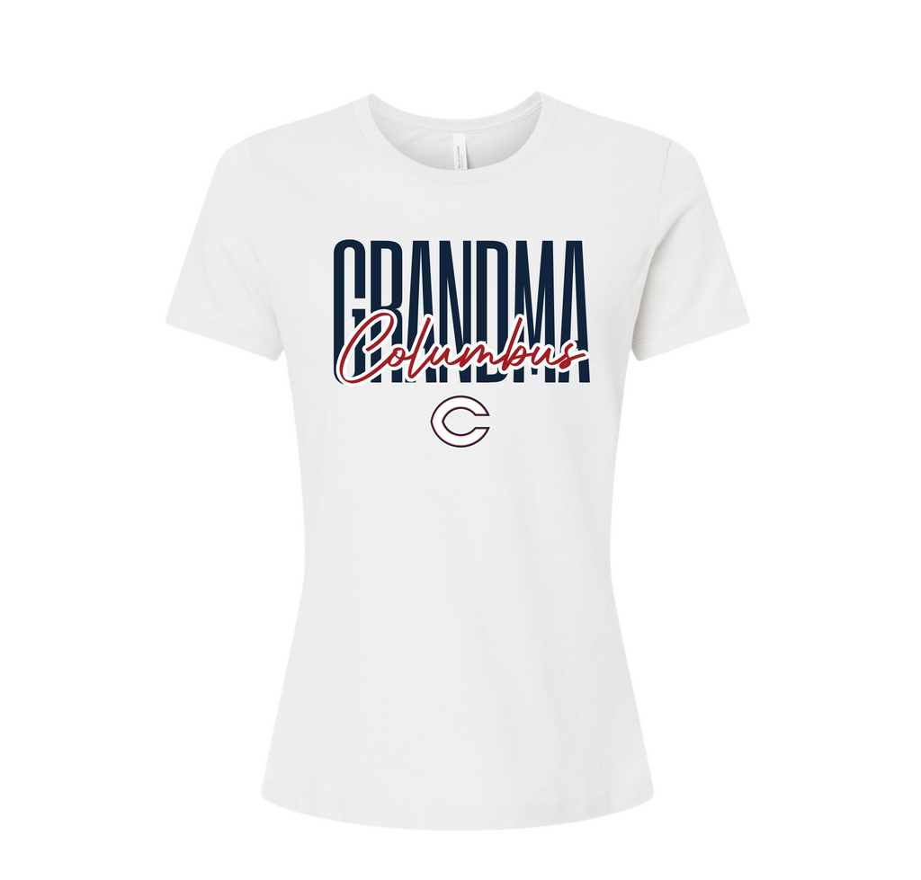 Columbus Grandma Graphic T-Shirt, White - Columbus Explorers Shop