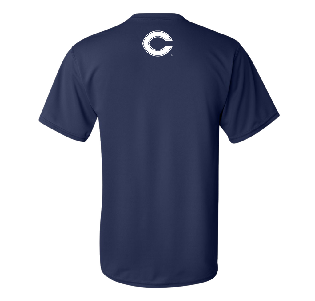 Columbus Football Performance T-Shirt, Navy - Columbus Explorers Shop