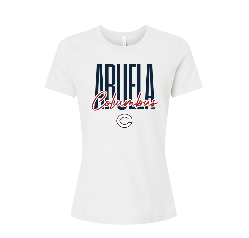 Columbus Abuela Graphic T-Shirt, White - Columbus Explorers Shop