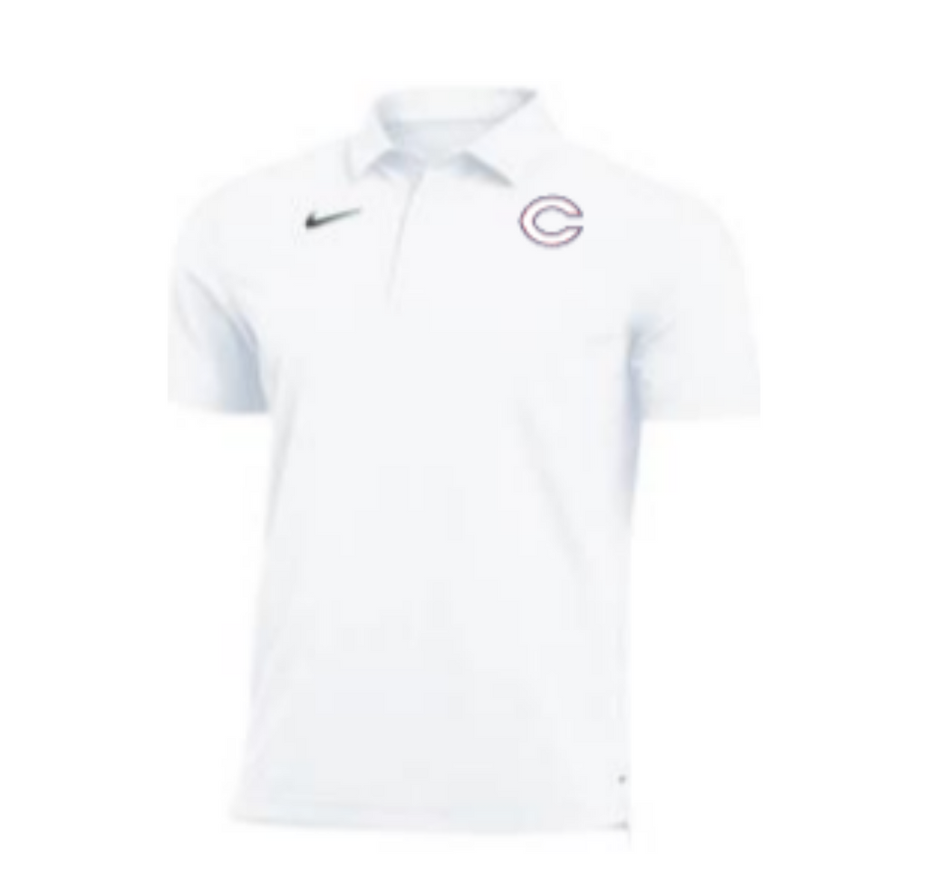 Nike Mens Columbus C Polo (White) - Columbus Explorers Shop