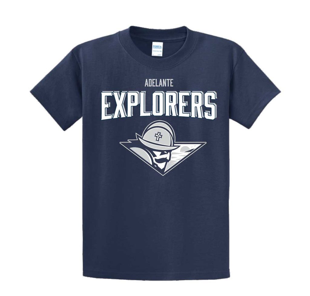 Adelante Explorers (Mr. Explorer) TShirt - Columbus Explorers Shop